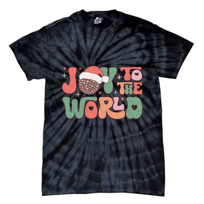 Joy To The World Festive Holiday Graphic Tie-Dye T-Shirt
