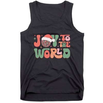 Joy To The World Festive Holiday Graphic Tank Top