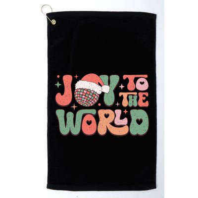 Joy To The World Festive Holiday Graphic Golf Towel