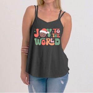 Joy To The World Festive Holiday Graphic Women's Strappy Tank