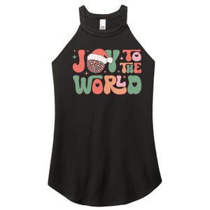 Joy To The World Festive Holiday Graphic Women's Perfect Tri Rocker Tank