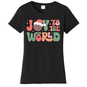 Joy To The World Festive Holiday Graphic Women's T-Shirt