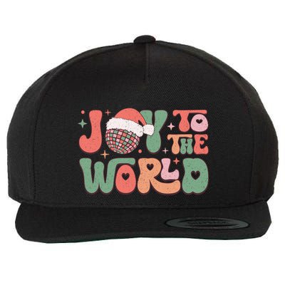 Joy To The World Festive Holiday Graphic Wool Snapback Cap