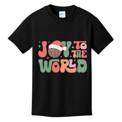 Joy To The World Festive Holiday Graphic Kids T-Shirt