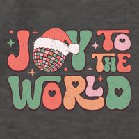 Joy To The World Festive Holiday Graphic Vector Backpack