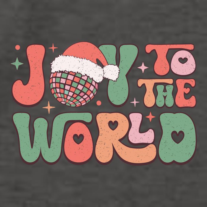 Joy To The World Festive Holiday Graphic Vector Backpack