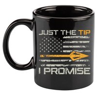 Just The Tip I Promise Funny Bow Hunter Archery Hunting 11oz C Handle Ceramic Mug
