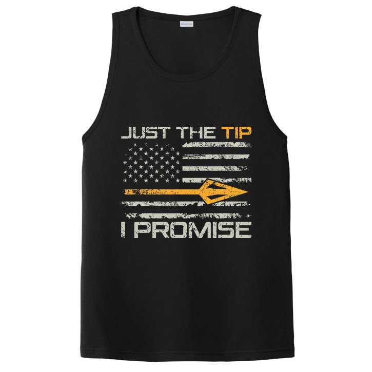 Just The Tip I Promise Funny Bow Hunter Archery Hunting PosiCharge Competitor Tank
