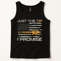 Just The Tip I Promise Funny Bow Hunter Archery Hunting Tank Top