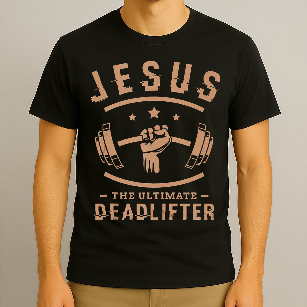 Jesus The Ultimate Deadlifter Gifts For A Fitness Fan T-Shirt