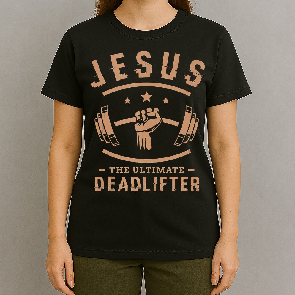 Jesus The Ultimate Deadlifter Gifts For A Fitness Fan T-Shirt