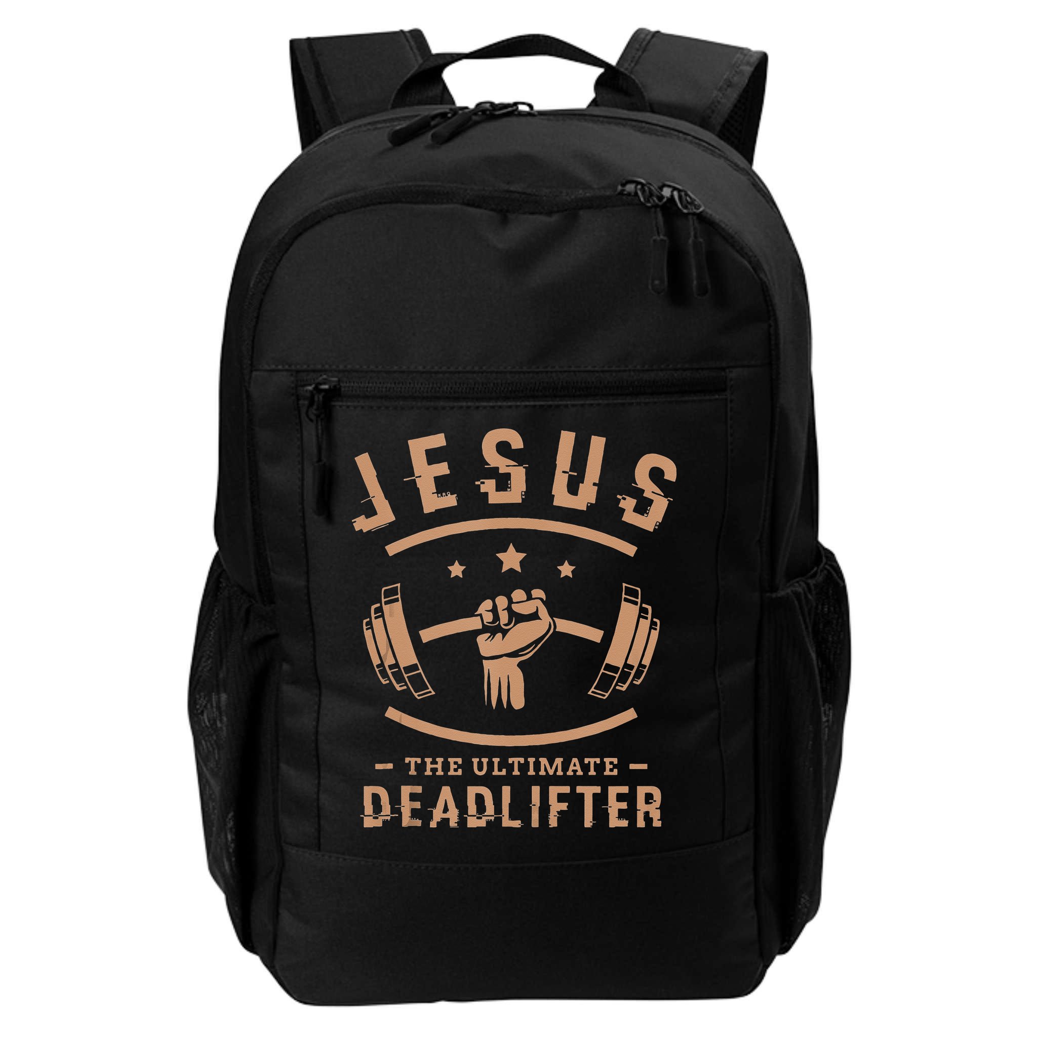 Jesus The Ultimate Deadlifter Gifts For A Fitness Fan Backpack