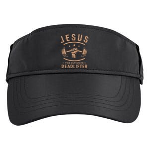 Jesus The Ultimate Deadlifter Gifts For A Fitness Fan Adult Drive Performance Visor