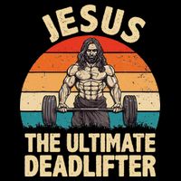 Jesus The Ultimate Deadlifter For Gym Men Women 16 in Basic Backpack