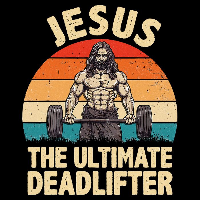 Jesus The Ultimate Deadlifter For Gym Men Women 16 in Basic Backpack