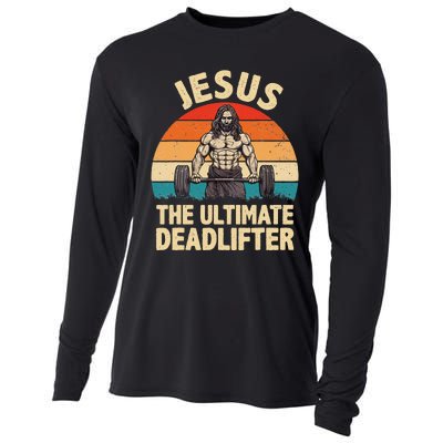 Jesus The Ultimate Deadlifter For Gym Men Women Cooling Performance Long Sleeve Crew