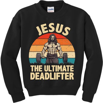 Jesus The Ultimate Deadlifter For Gym Men Women Kids Sweatshirt