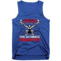 Jesus The Ultimate Deadlifter Buff Muscle Jesus Deadlift Gift Tank Top