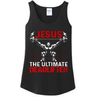 Jesus The Ultimate Deadlifter Vintage Jesus Christ Lovers Ladies Essential Tank