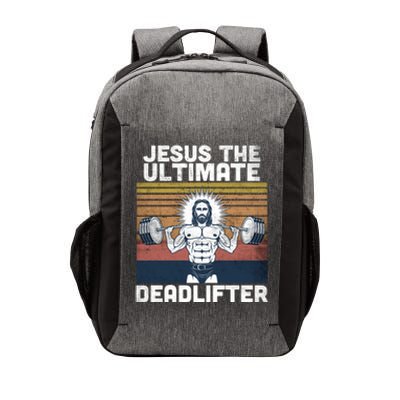 Jesus The Ultimate Deadlifter Fitness Vintage Jesus Gym Gift Vector Backpack