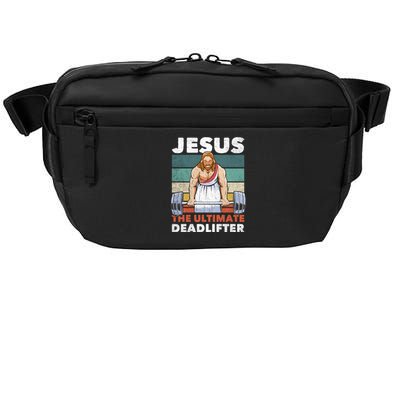 Jesus The Ultimate Deadlifter Gymbro Fitness Workout Meaningful Gift Crossbody Pack