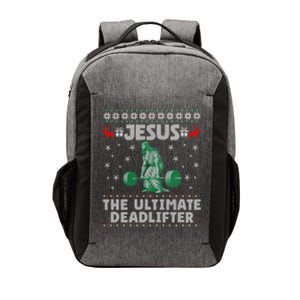 Jesus The Ultimate Deadlifter Christmas Ugly Gift Vector Backpack