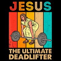Jesus The Ultimate Deadlifter Vintage Gym Christian Kids T-Shirt