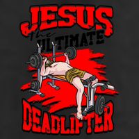 Jesus The Ultimate Deadlifter Msucle Deadlifting Funny Gift Adult Drive Performance Visor