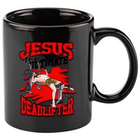 Jesus The Ultimate Deadlifter Msucle Deadlifting Funny Gift 11oz C Handle Ceramic Mug