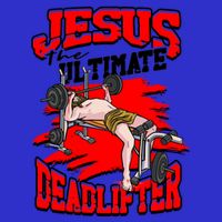 Jesus The Ultimate Deadlifter Msucle Deadlifting Funny Gift Zip Tote Bag