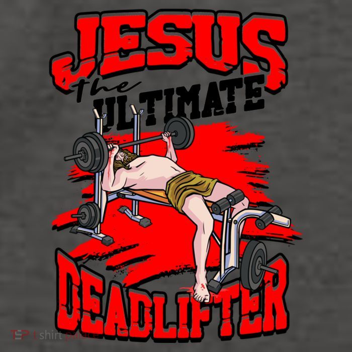 Jesus The Ultimate Deadlifter Msucle Deadlifting Funny Gift Vector Backpack