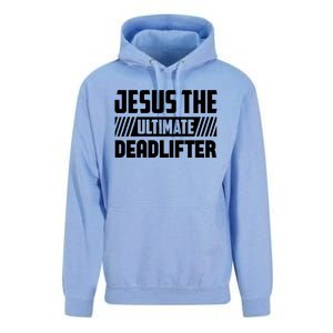 Jesus The Ultimate Deadlifter Is Funny Jesus Lifting Gym Cool Gift Unisex Surf Hoodie