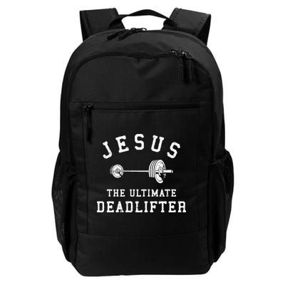 Jesus The Ultimate Deadlifter Christian Gym Workout Exercise Backpack