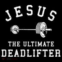 Jesus The Ultimate Deadlifter Christian Gym Workout Exercise 7-Panel Snapback Hat
