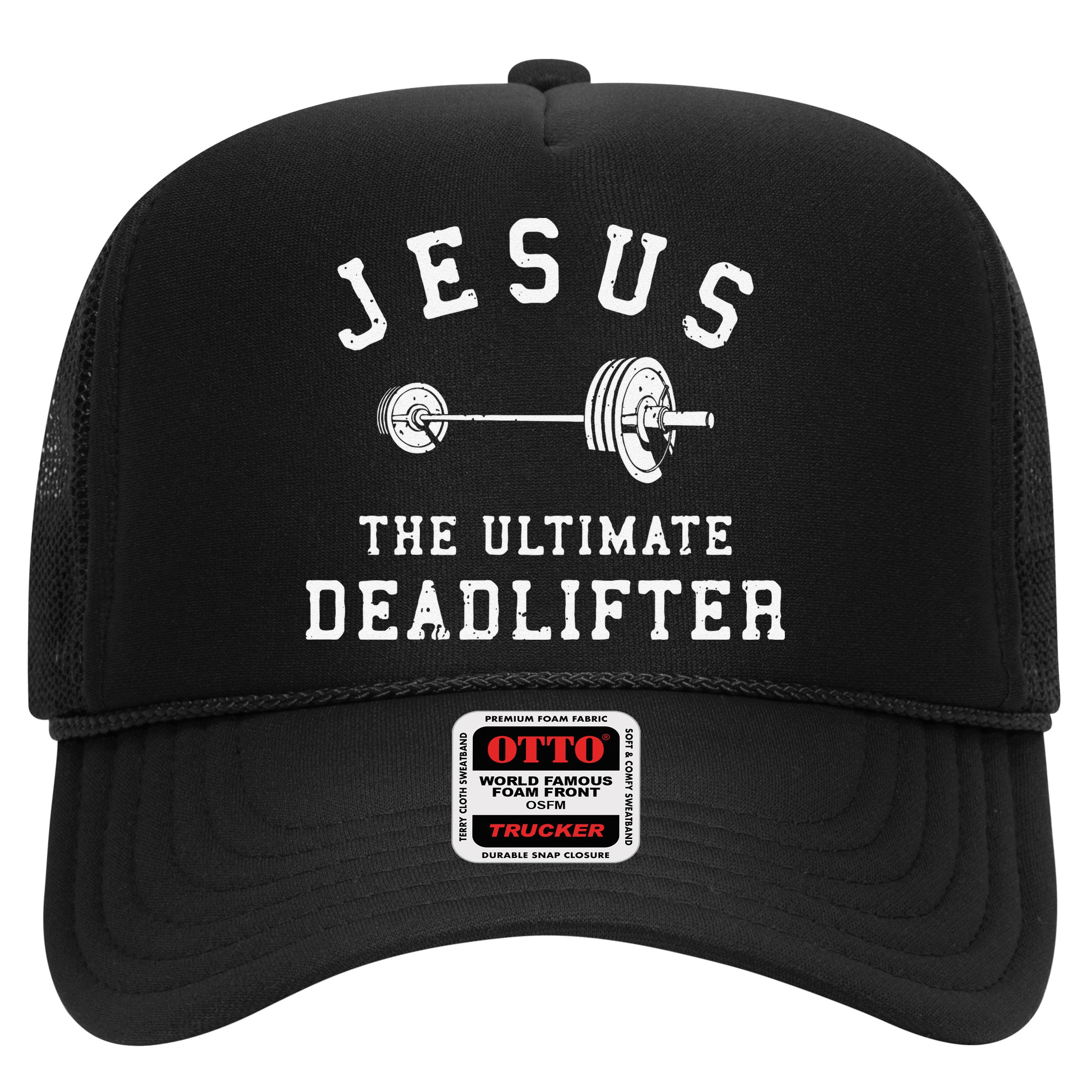 Jesus The Ultimate Deadlifter Christian Gym Workout Exercise Hat