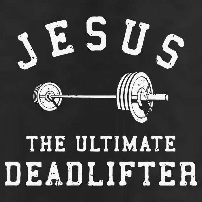 Jesus The Ultimate Deadlifter Christian Gym Workout Exercise Golf Towel