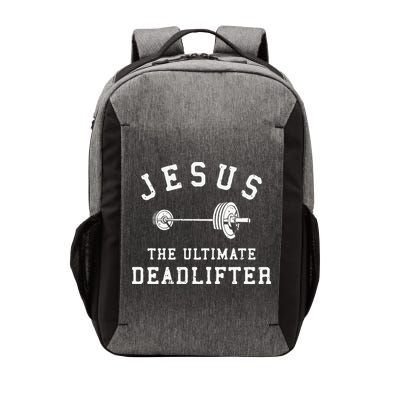 Jesus The Ultimate Deadlifter Christian Gym Workout Exercise Vector Backpack