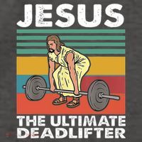 Jesus The Ultimate Deadlifter Funny Jesus Lifting Gym Vector Backpack