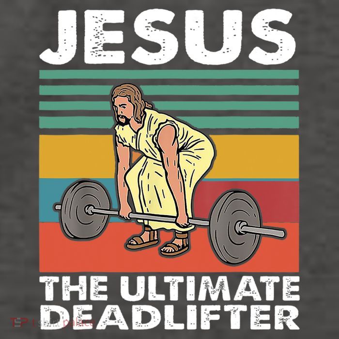 Jesus The Ultimate Deadlifter Funny Jesus Lifting Gym Vector Backpack