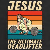 Jesus The Ultimate Deadlifter Funny Vintage Gym Christian Hat