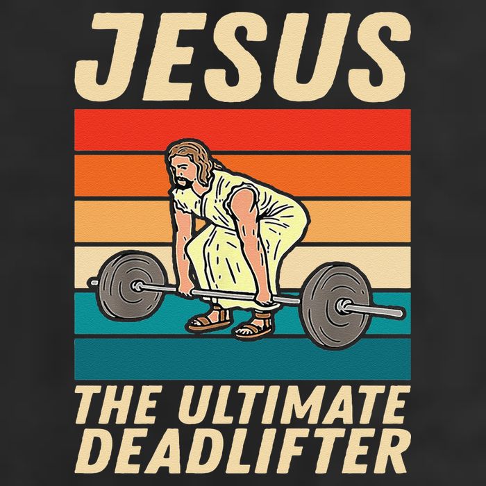 Jesus The Ultimate Deadlifter Funny Vintage Gym Christian Hat