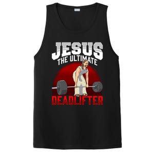 Jesus The Ultimate Deadlifter Meaningful Gift PosiCharge Competitor Tank