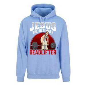 Jesus The Ultimate Deadlifter Meaningful Gift Unisex Surf Hoodie