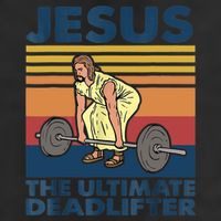 Jesus The Ultimate Deadlifter Funny Vintage Gym Christian Hat
