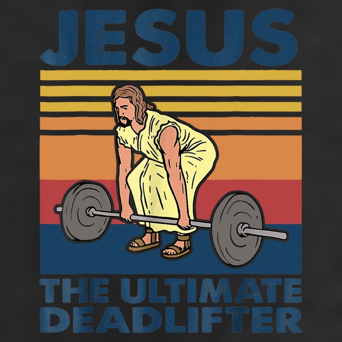 Jesus The Ultimate Deadlifter Funny Vintage Gym Christian Hat