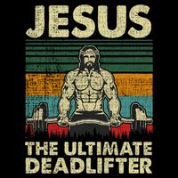 Jesus The Ultimate Deadlifter Funny Christian Workout Jesus Gift Mug
