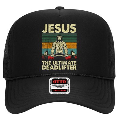 Jesus The Ultimate Deadlifter Funny Christian Workout Jesus Gift Hat