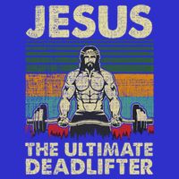Jesus The Ultimate Deadlifter Funny Christian Workout Jesus Gift 16 in Basic Backpack