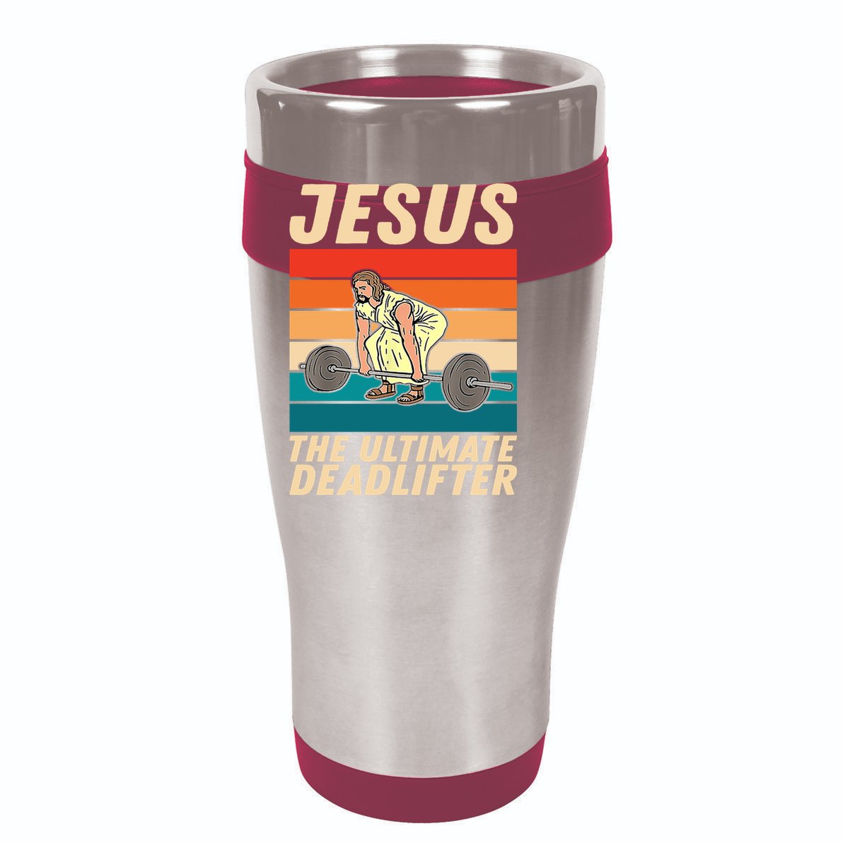Jesus The Ultimate Deadlifter Funny Vintage Gym Christian Gift Youth Performance Sprint T-Shirt