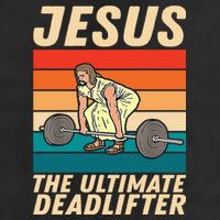 Jesus The Ultimate Deadlifter Funny Vintage Gym Christian Gift Hat